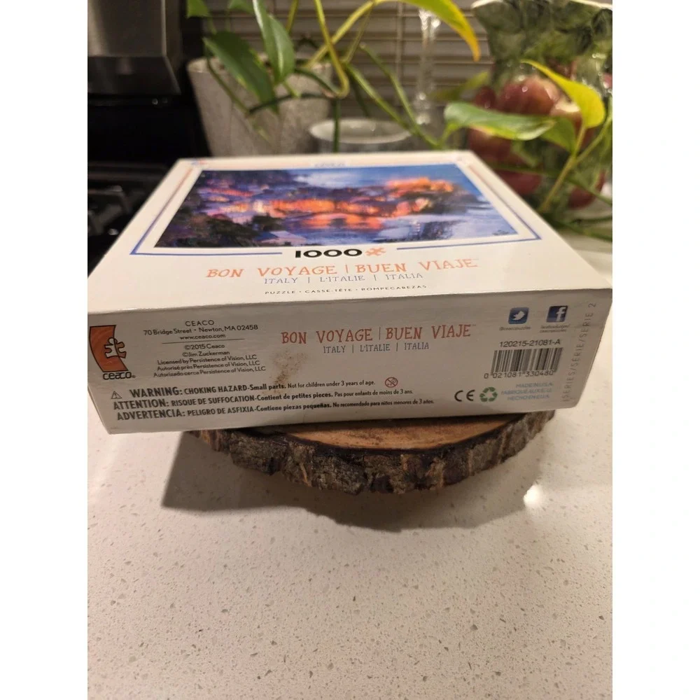 Ceaco 1000 Piece Bon Voyage Italy Jigsaw Puzzle, All Pieces Included